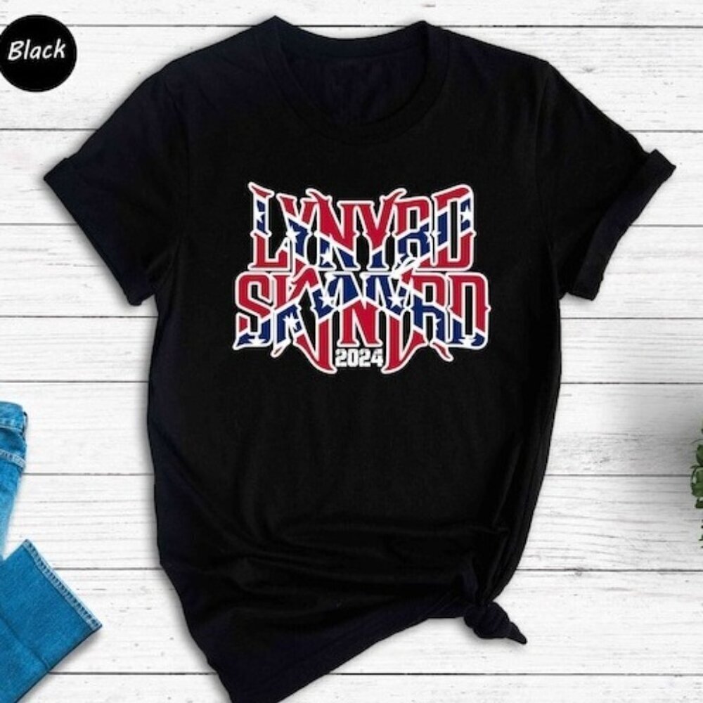 Lynyrd Skynyrd 2024 Tour Shirt Southern Rock T-Shirt Patriotic Rock Shirt .